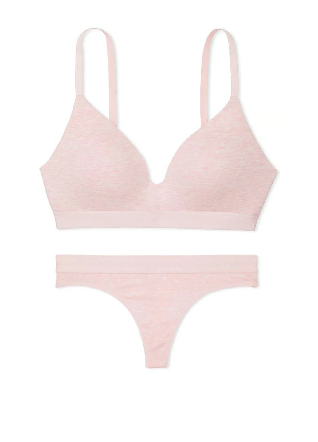 Світло-рожевий демісезонний комплект (бюстгальтер, трусики) Victoria's Secret