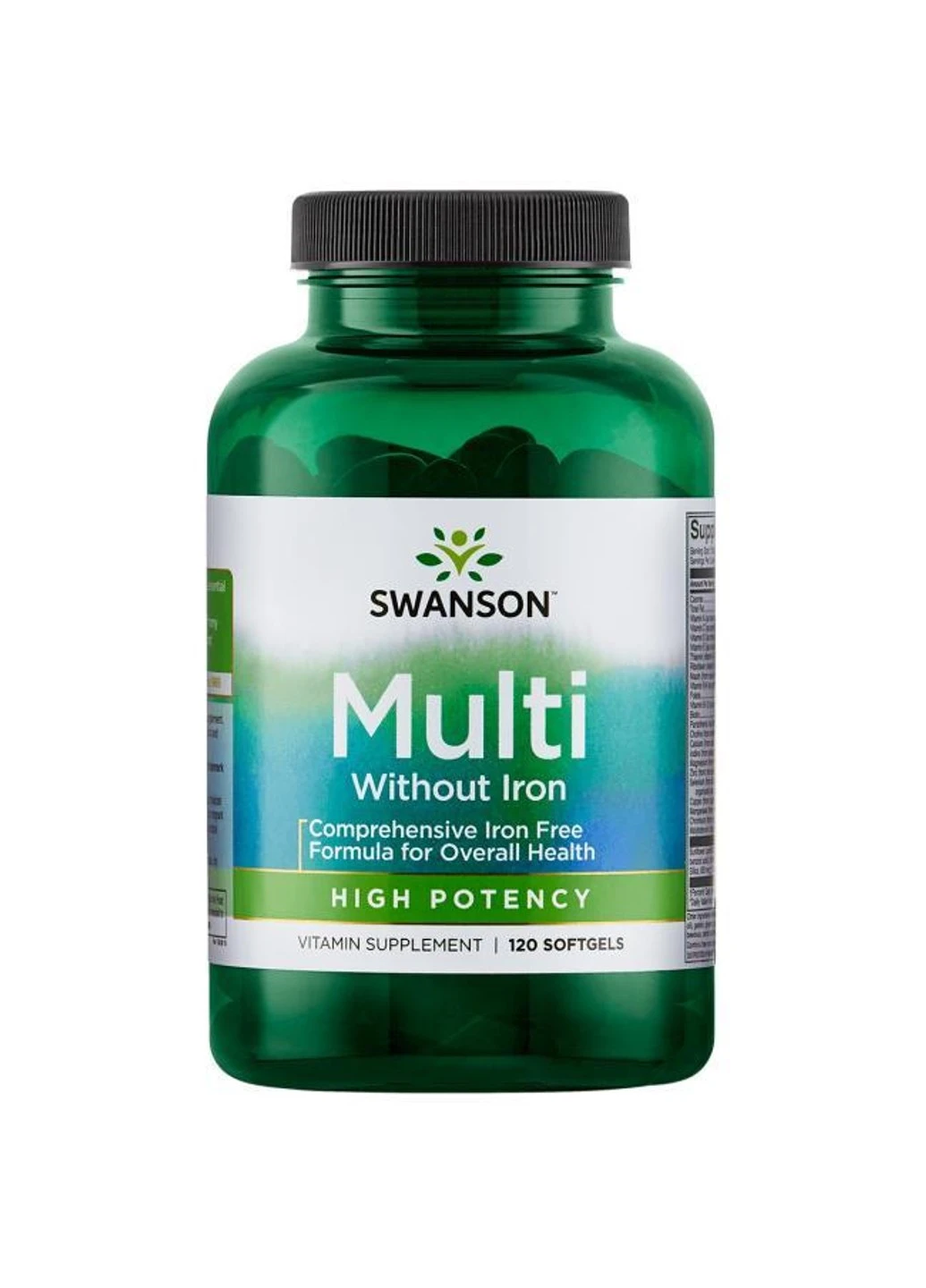 Комплекс вітамінів і мінералів Multi whithout Iron High potency 120 капсул Swanson (255410480)