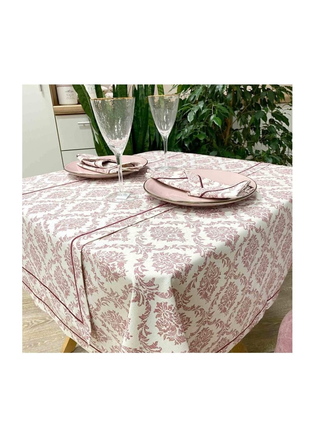 Скатертина Avantime Версаль Бордо 132х132 см (17274) Прованс (254012820)