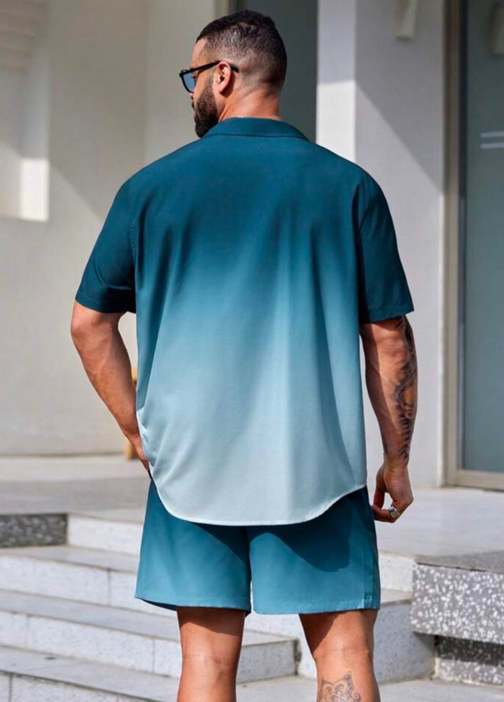 Комбинированный летний костюм (рубашка, шорты) с рубашкой, с шортами Manfinity