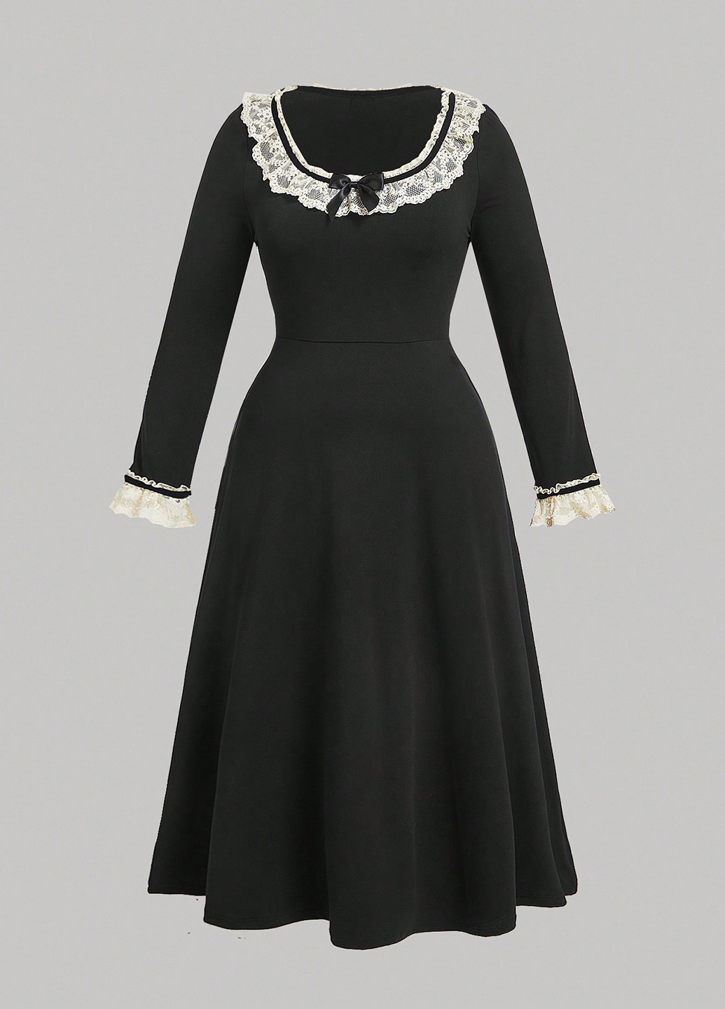 Чорна кежуал сукня а-силует SHEIN однотонна