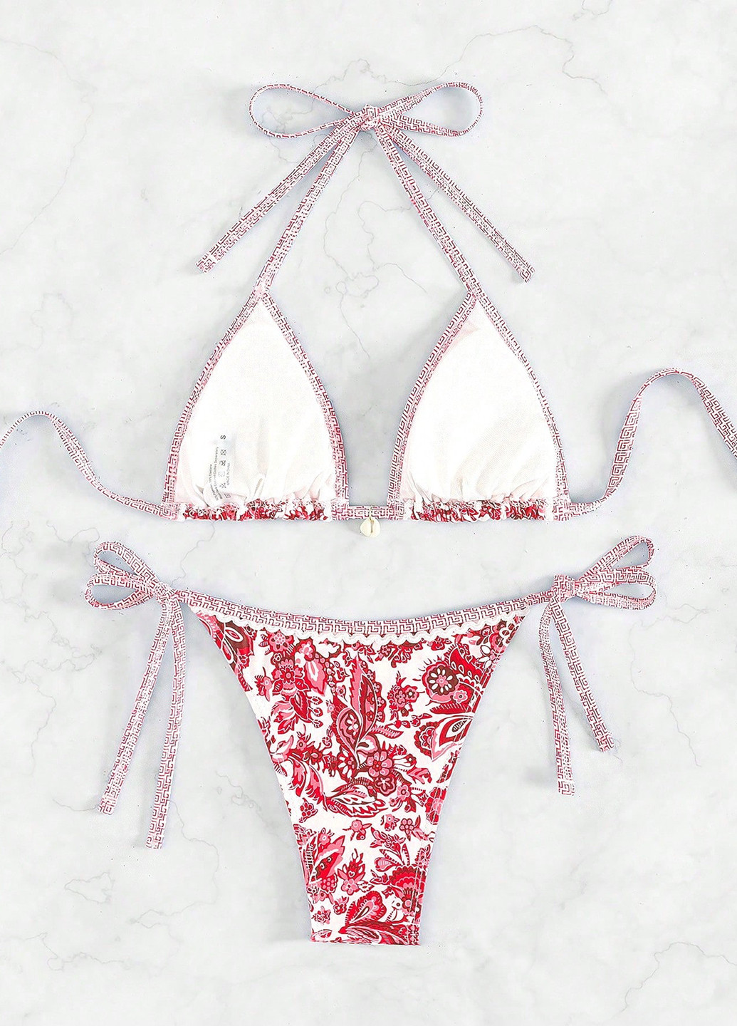 Комбинированный летний купальник (лиф, трусики) раздельный, бикини SHEIN