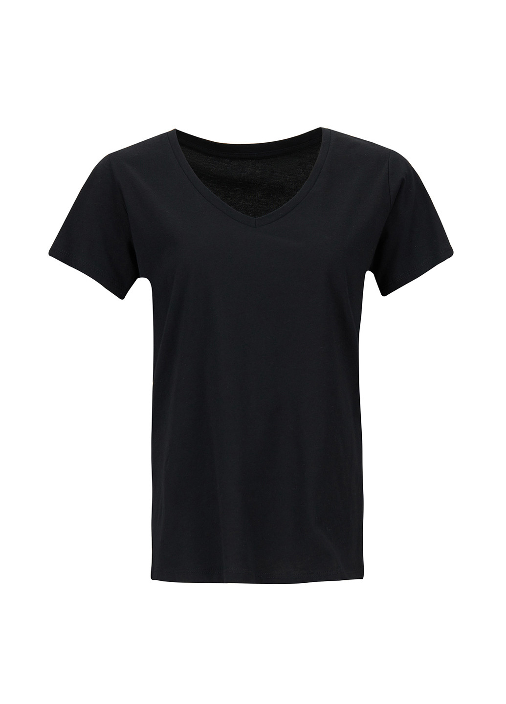 Черно-белая летняя футболка DeFacto
