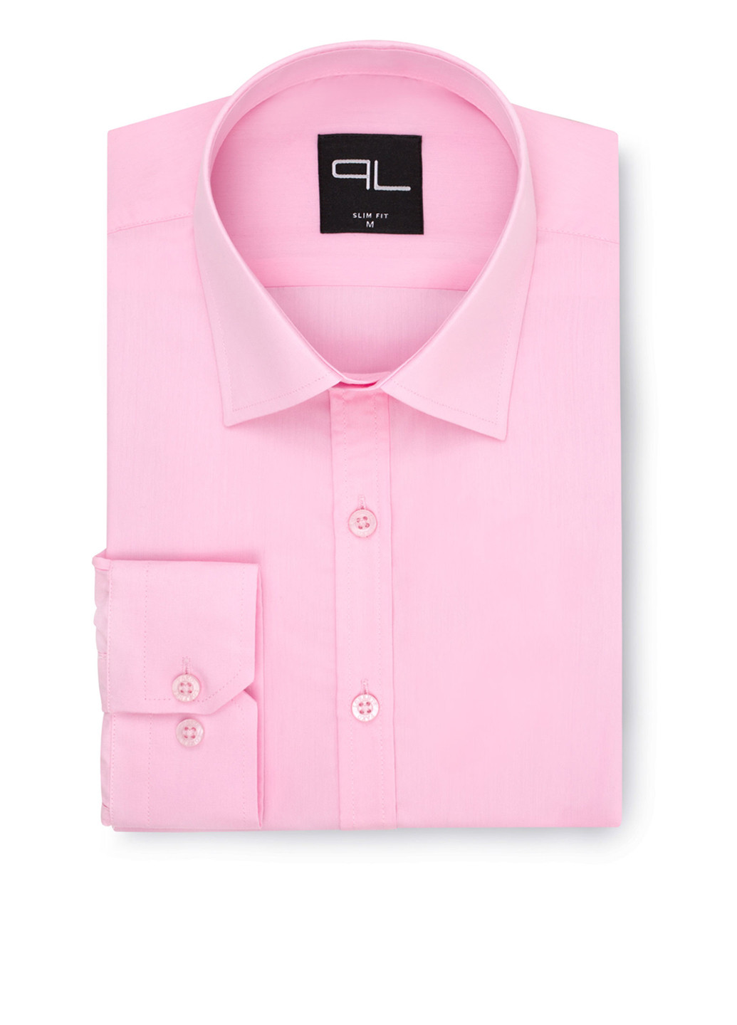 Розовая классическая рубашка однотонная Pako Lorente