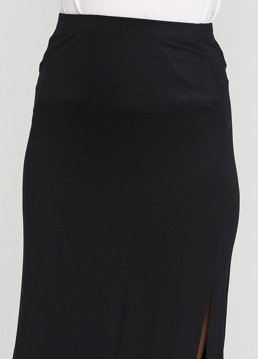 Черная кэжуал однотонная юбка Terranova макси