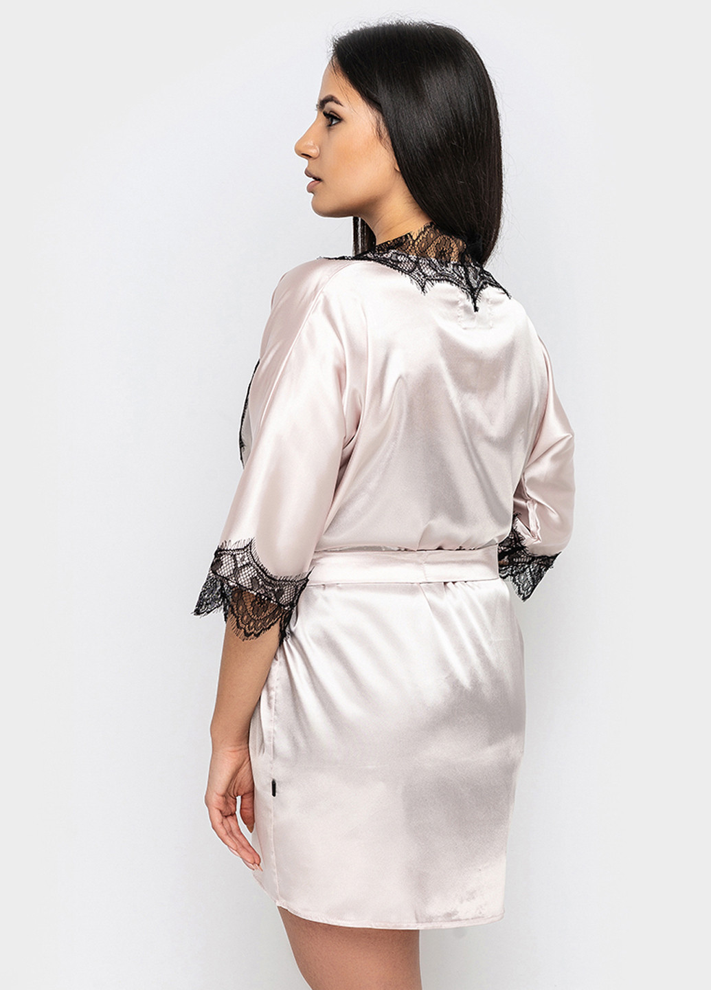 Айвори демисезонный комплект (халат, топ, шорты) Ghazel