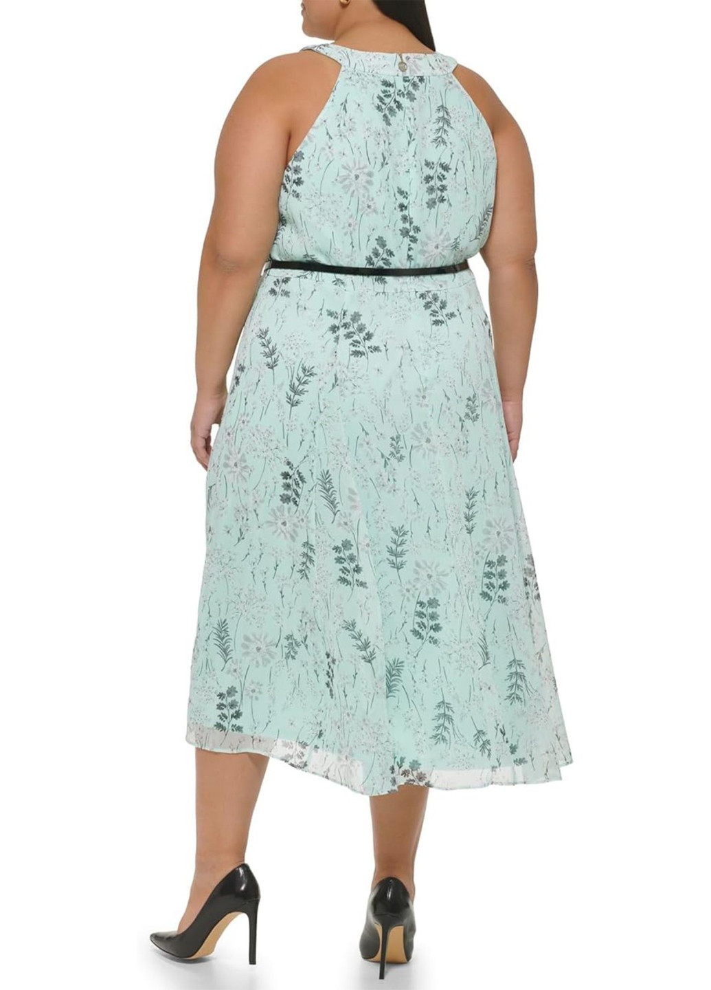 Светло-голубое кэжуал платье Tommy Hilfiger с цветочным принтом