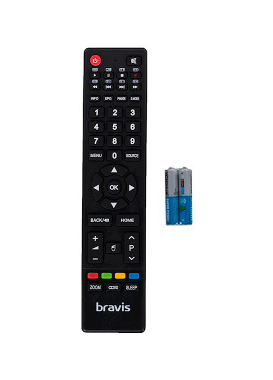 Телевизор Bravis led-24e6000 + t2 black (132568978)