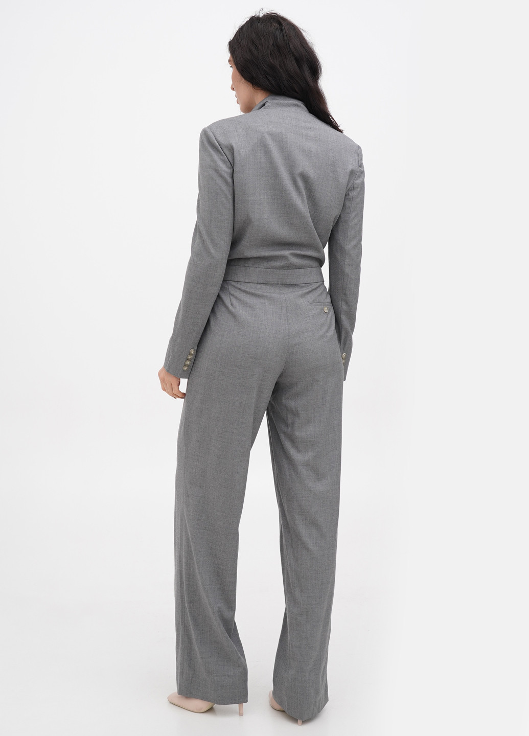 Комбінезон Ralph Lauren комбінезон-брюки меланж сірий кежуал вовна