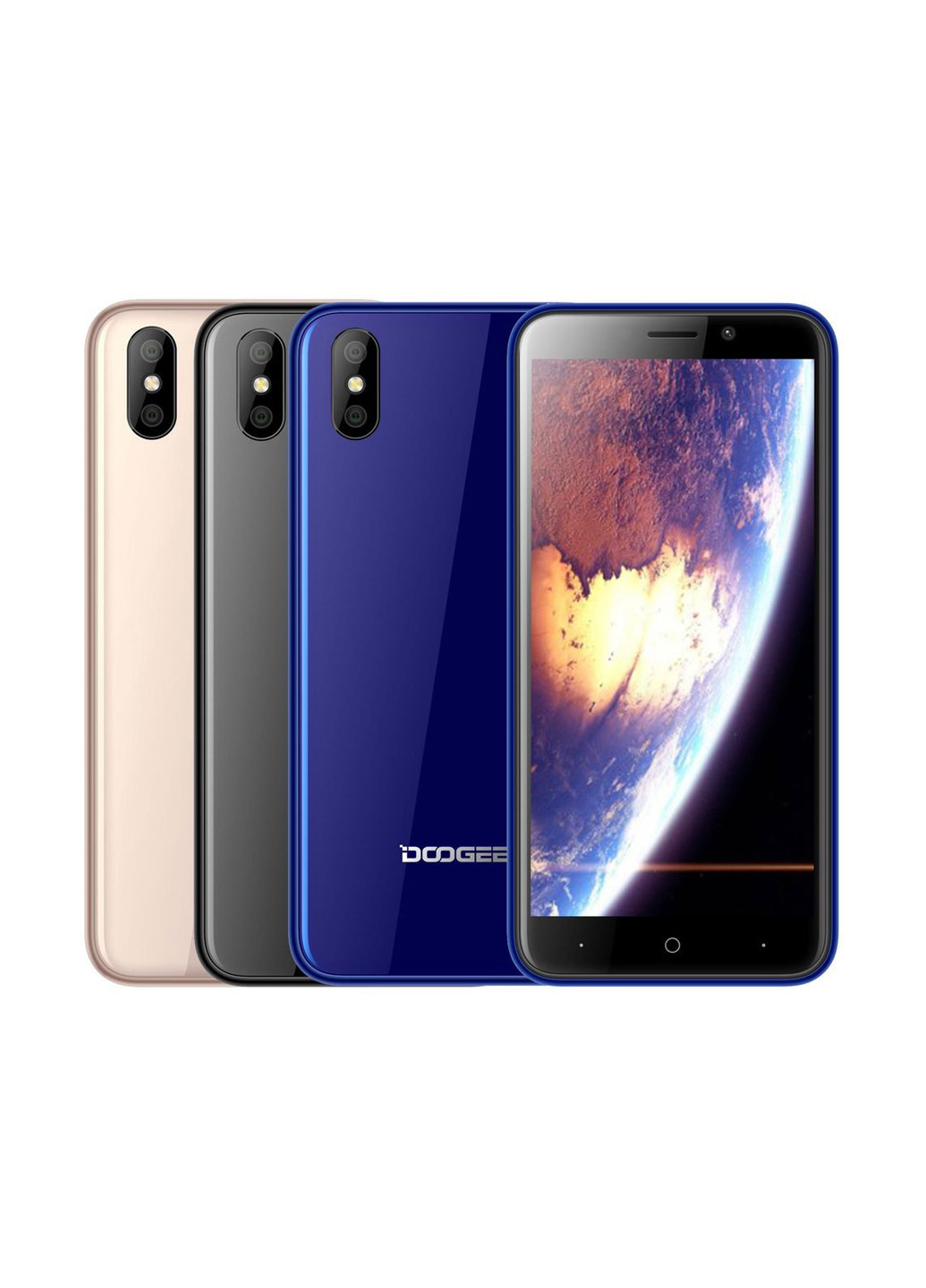 Смартфон X50 1/8GB Blue Doogee x50 black 1/8gb blue (130088048)