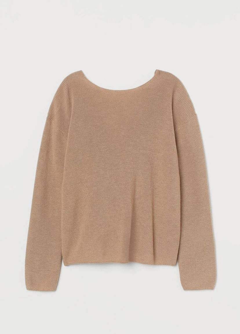 Джемпер с декольте сзади H&M (213708844)