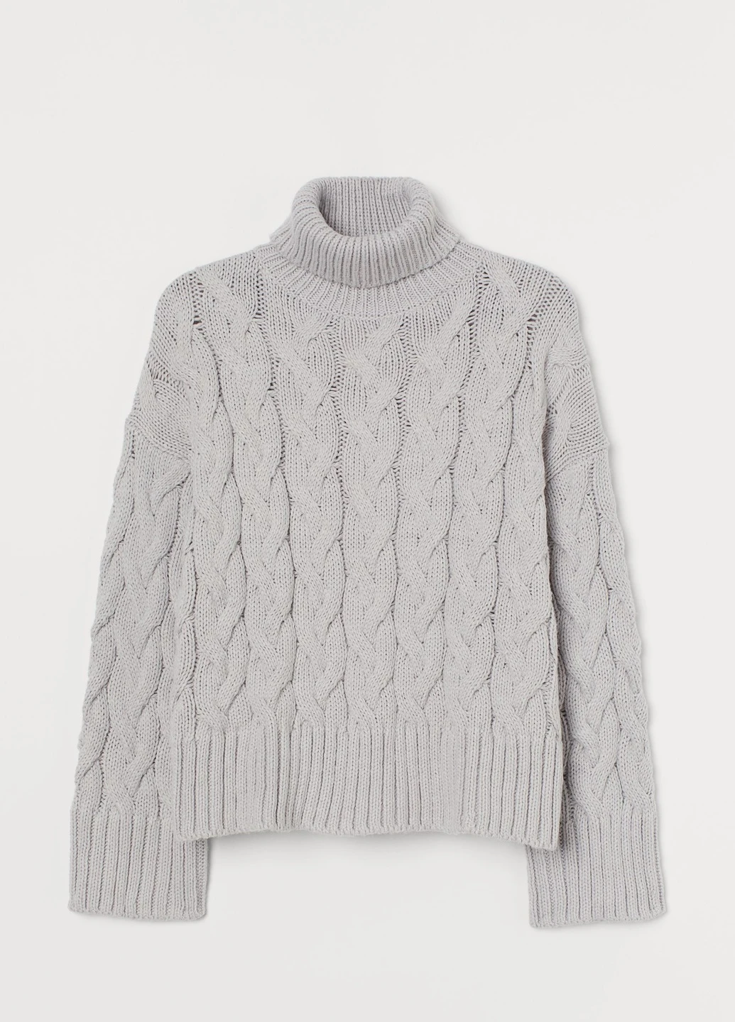 Серый зимний свитер H&M