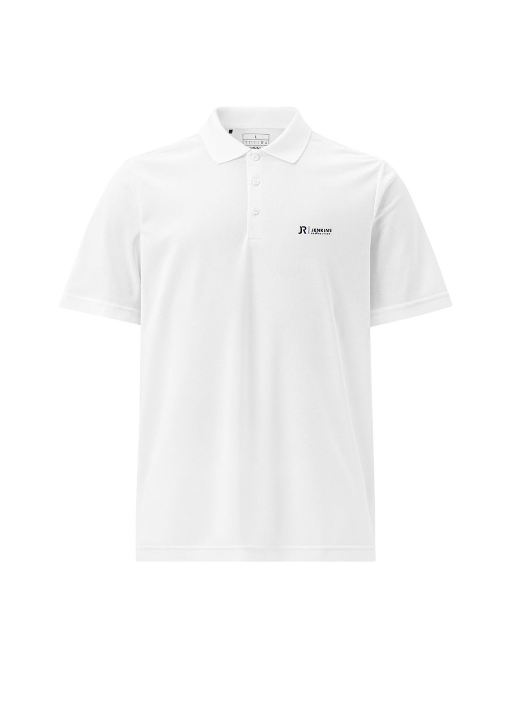 Белая футболка-поло для мужчин adidas с надписью