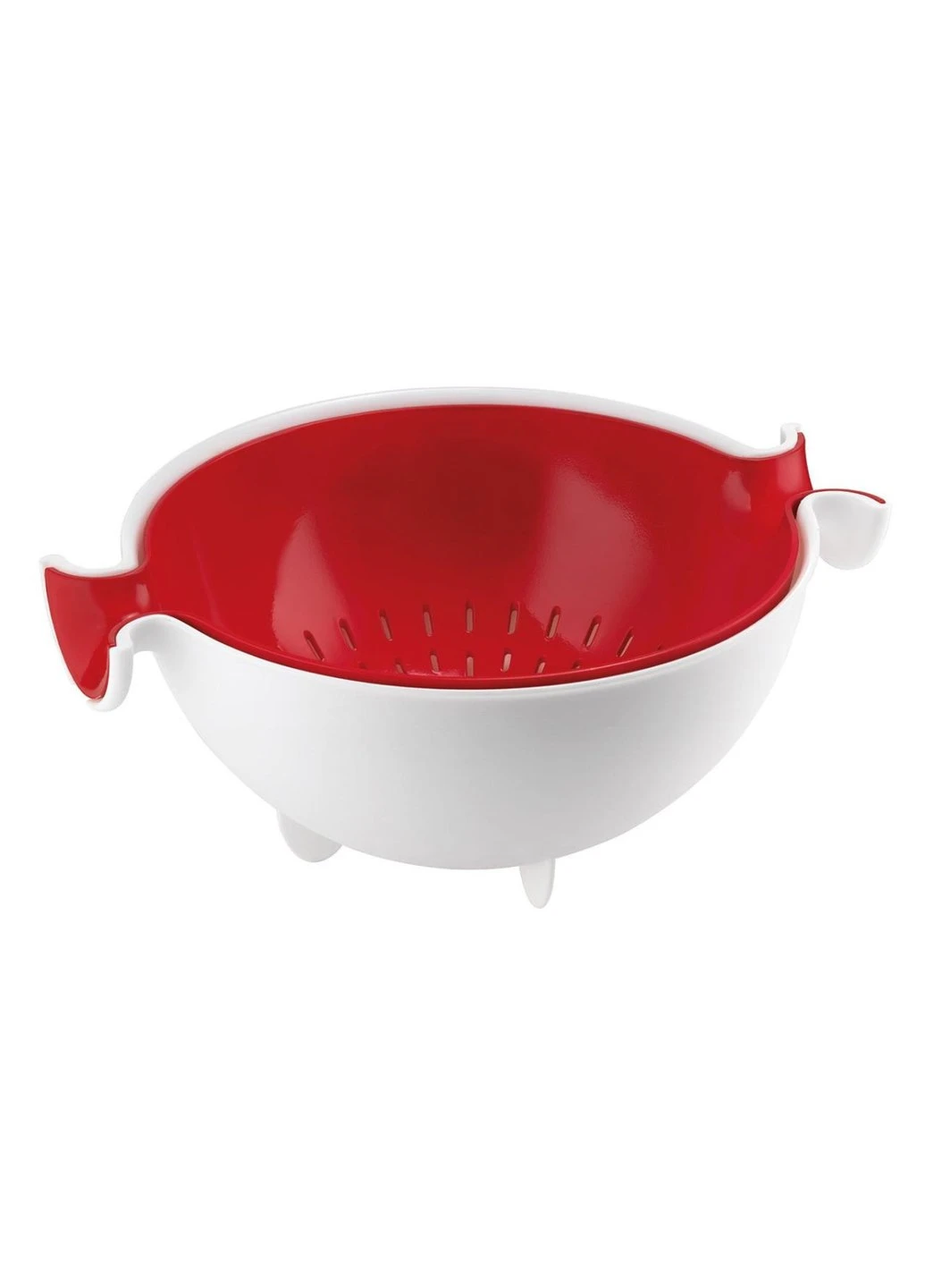 Дуршлаг с миской Kitchen Active Design 29250055 30х25х12.5 см красный Guzzini (254731998)