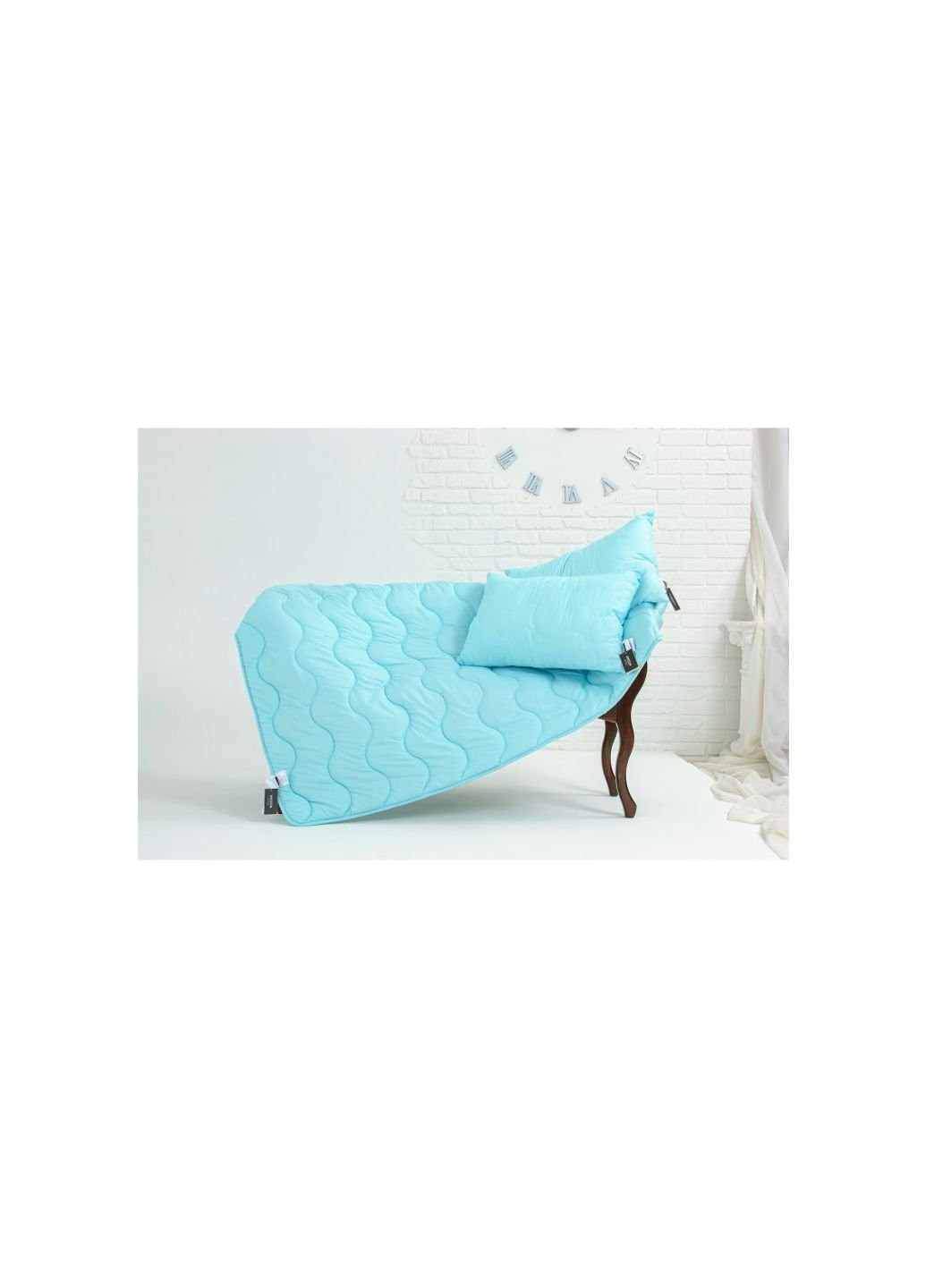 Ковдра антиалергенна EcoSilk 1631 Eco Light Blue 172х205 (2200002647618) Mirson (254079715)