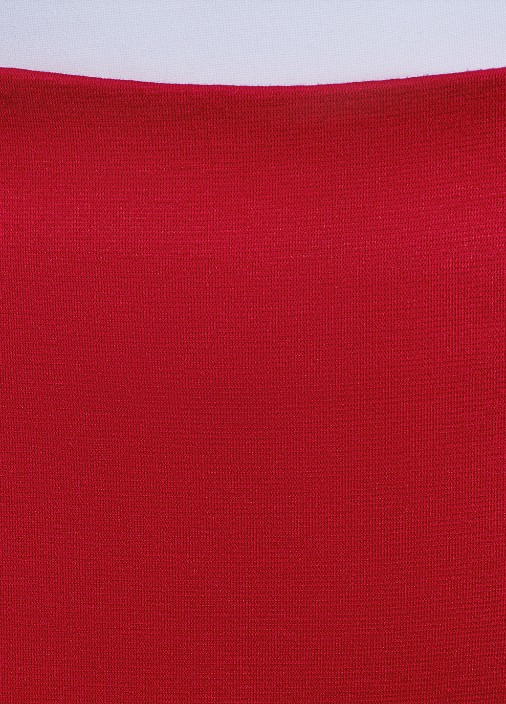 Красная офисная однотонная юбка Oodji миди