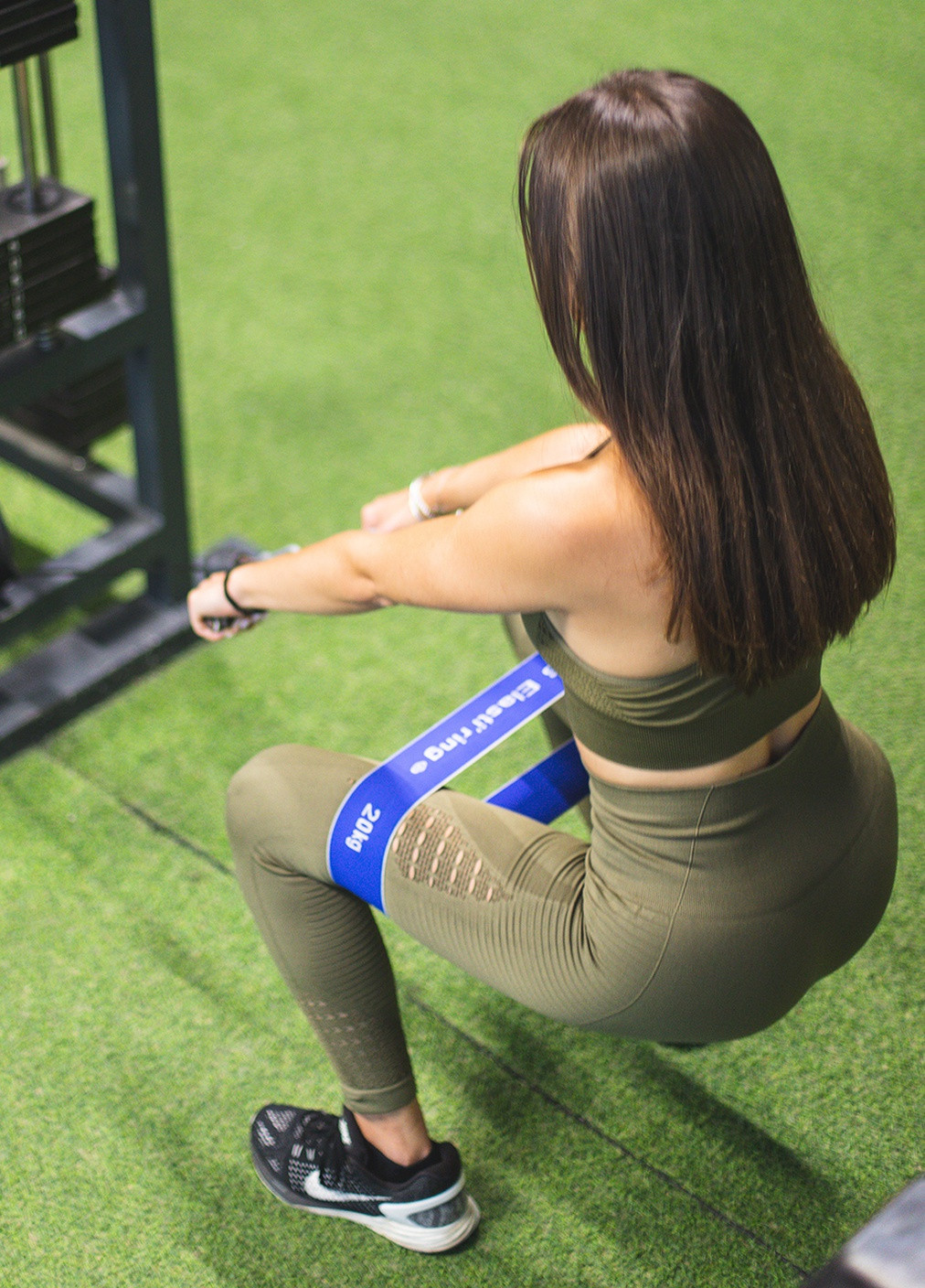 Гумка для фітнесу Elasti'ring тканинна 20 кг Синій (SLTS-0156) Sveltus (253162158)