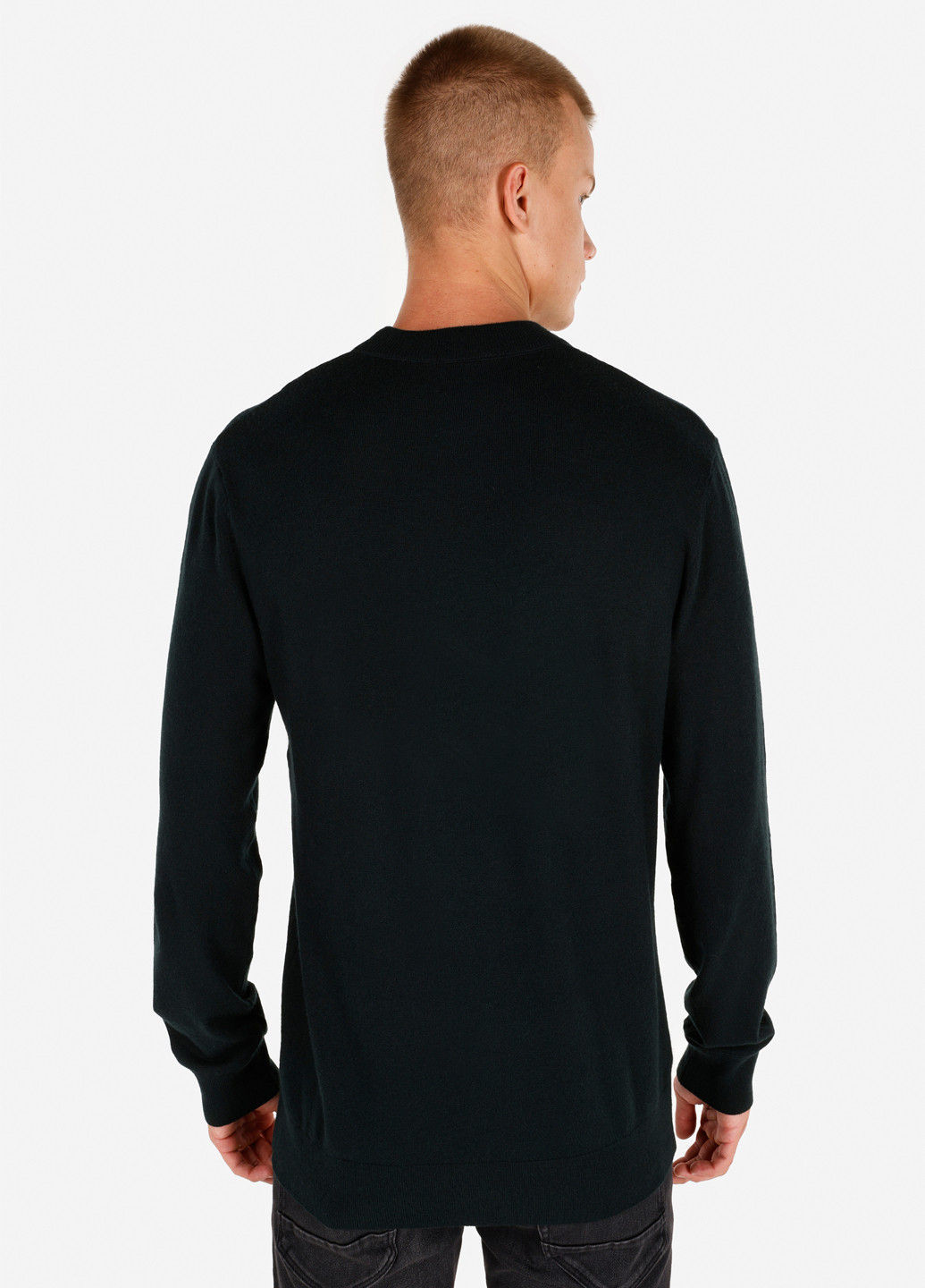 Черный зимний джемпер джемпер Colin's