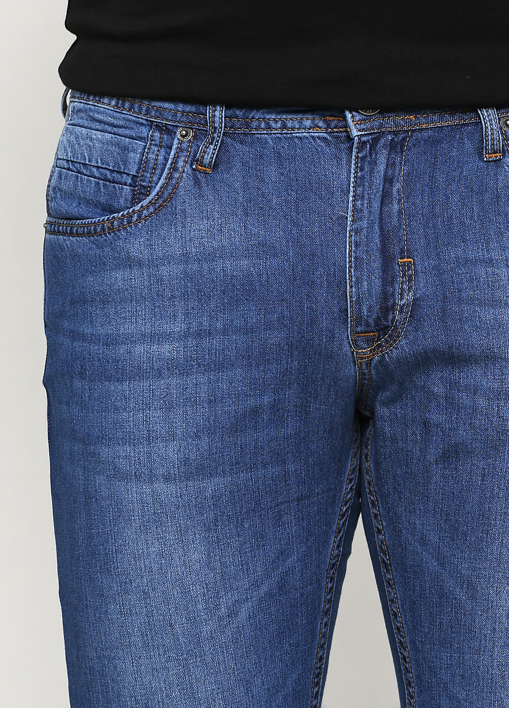 Синие демисезонные прямые джинсы Madoc Jeans