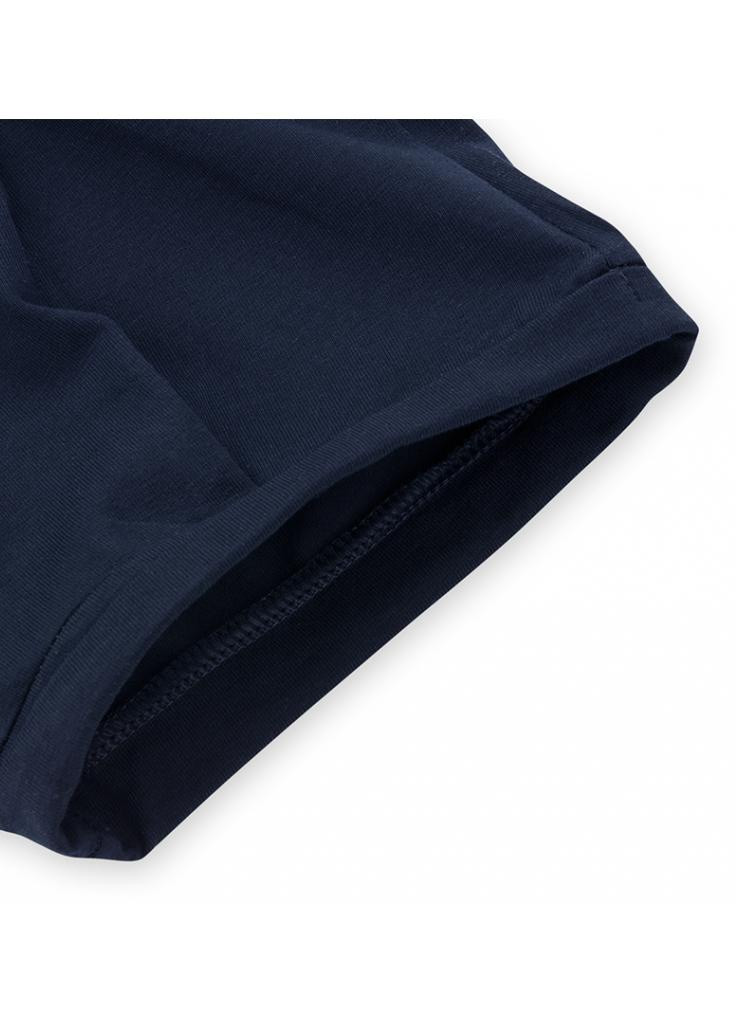 Синій літній костюм десткий футболка із зірочками з шортами (9036-104g-pink) Breeze