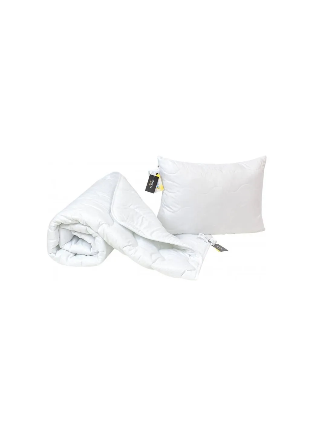Ковдра Набір шовковий №1687 Eco Light White Ковдра 140х205+ подушка (2200002656856) Mirson (254076035)