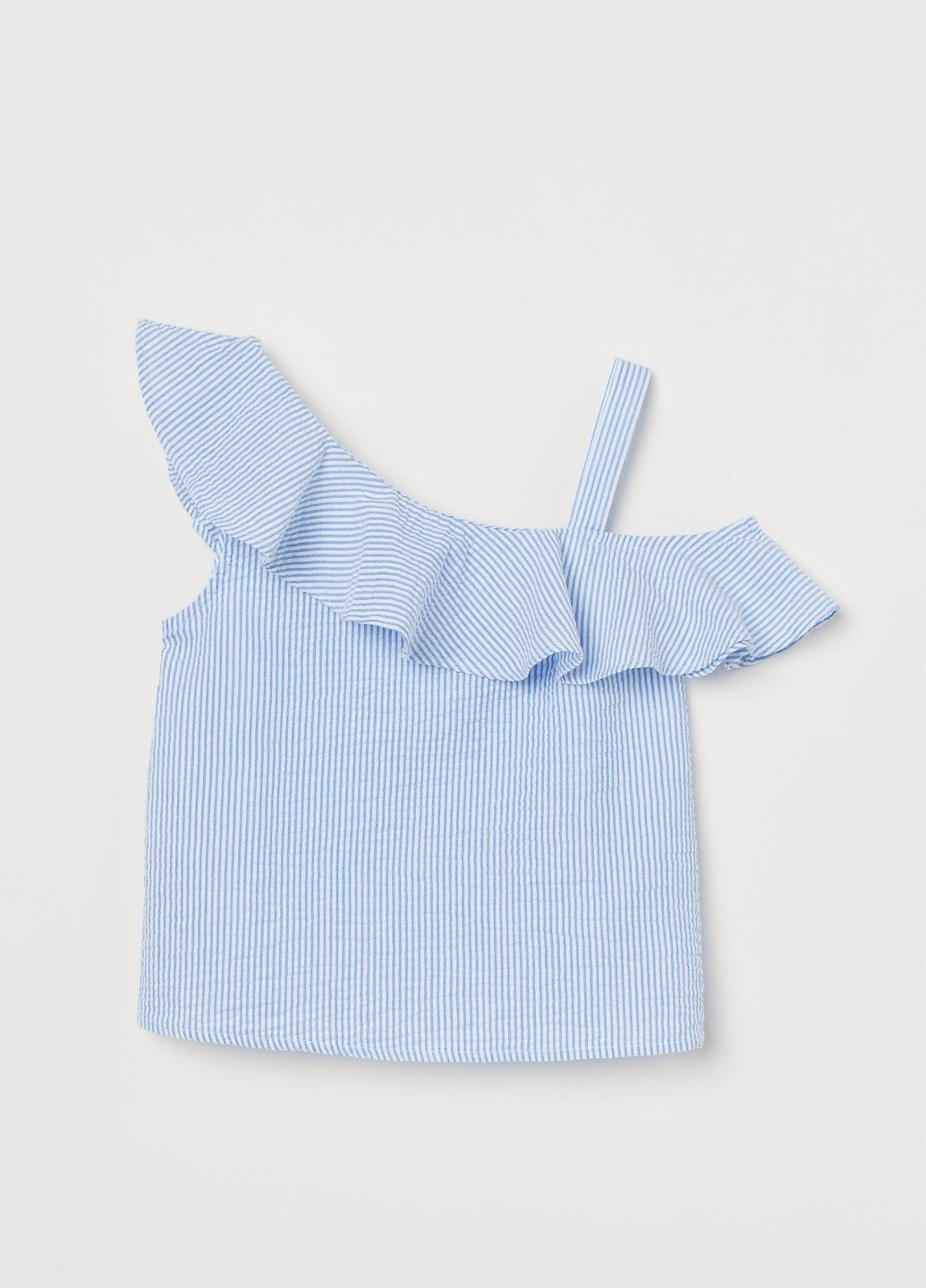 Синяя в полоску блузка H&M летняя