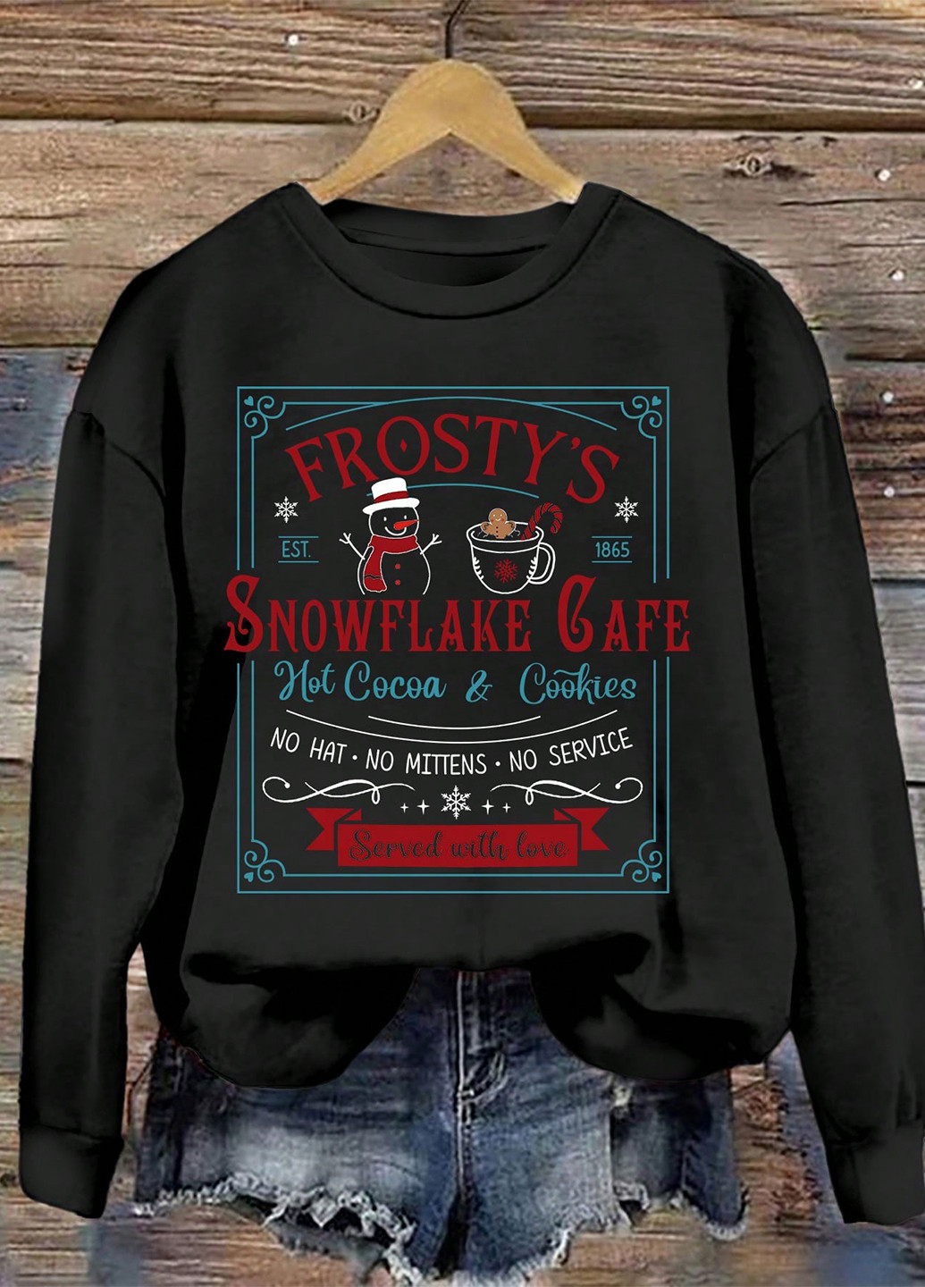 Черный свитшот SHEIN надпись без декора (332709292)