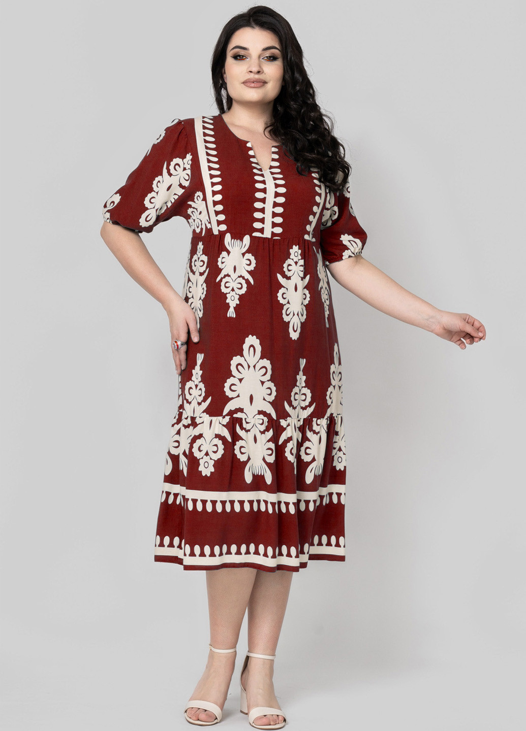 Комбінована кежуал сукня а-силует A'll Posa колор блок