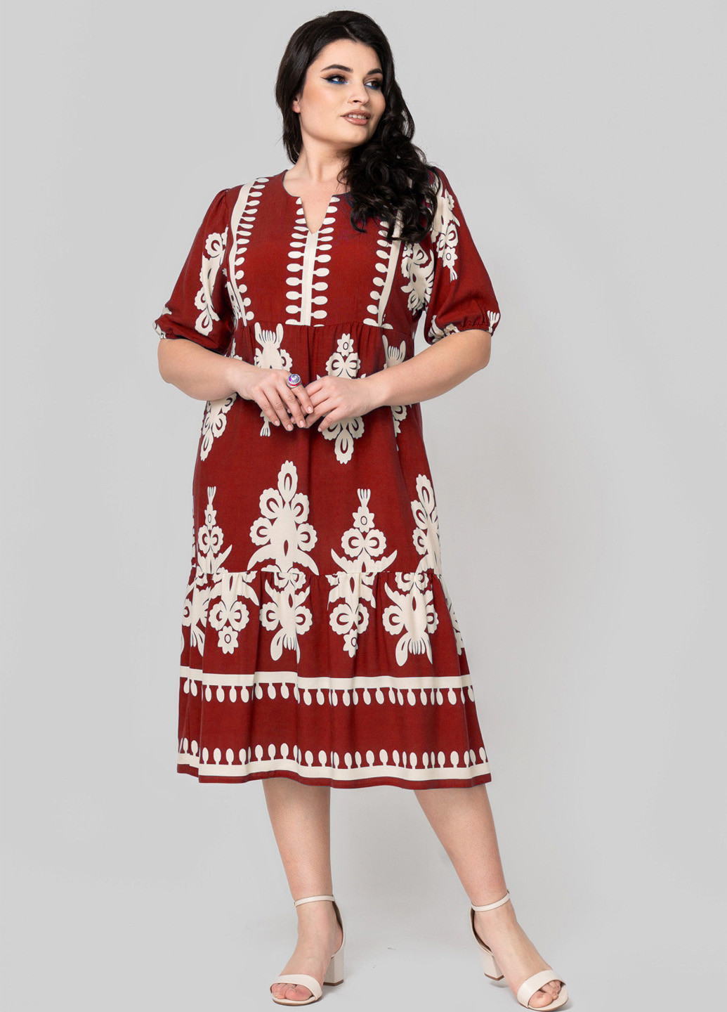 Комбінована кежуал сукня а-силует A'll Posa колор блок