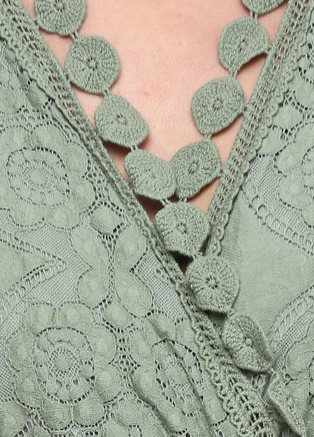 Оливковое кэжуал платье клеш Made in Italy однотонное