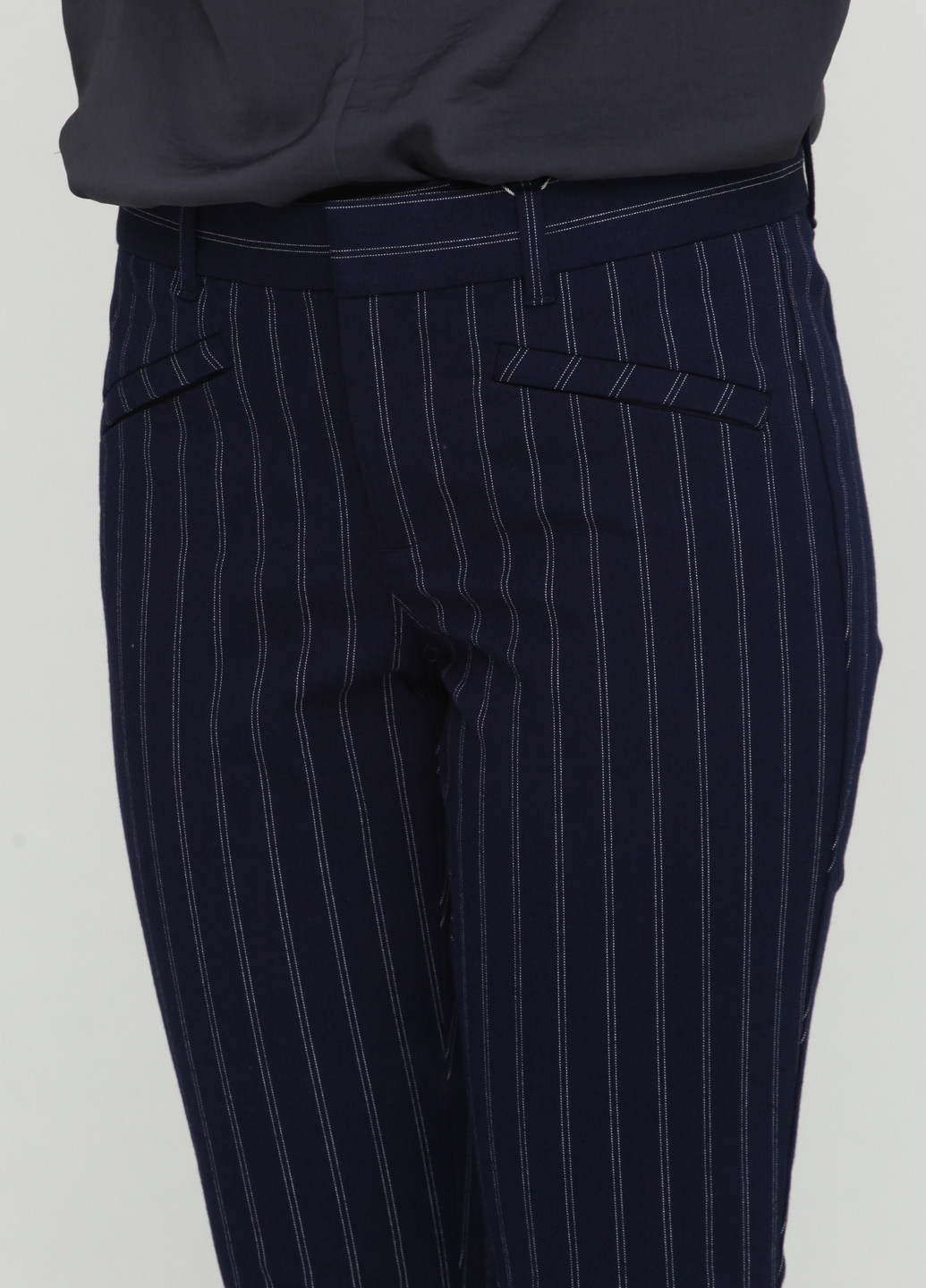 Темно-синие кэжуал демисезонные зауженные брюки Gap