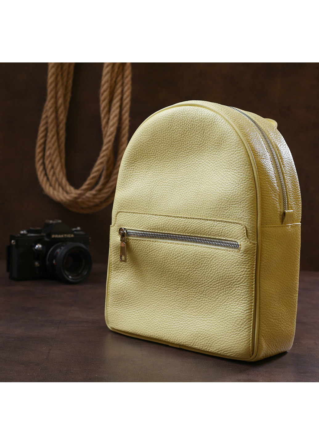 Жіночий шкіряний рюкзак 21х27,5х10 см Shvigel (253490436)