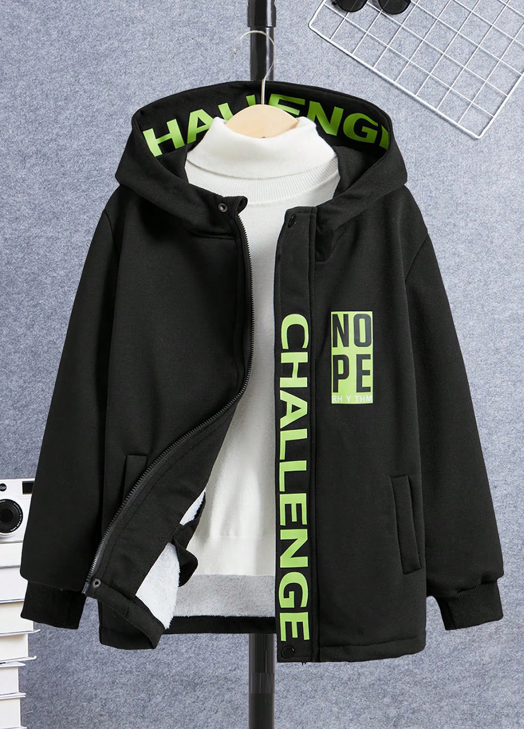 Комбинированная демисезонная куртка SHEIN