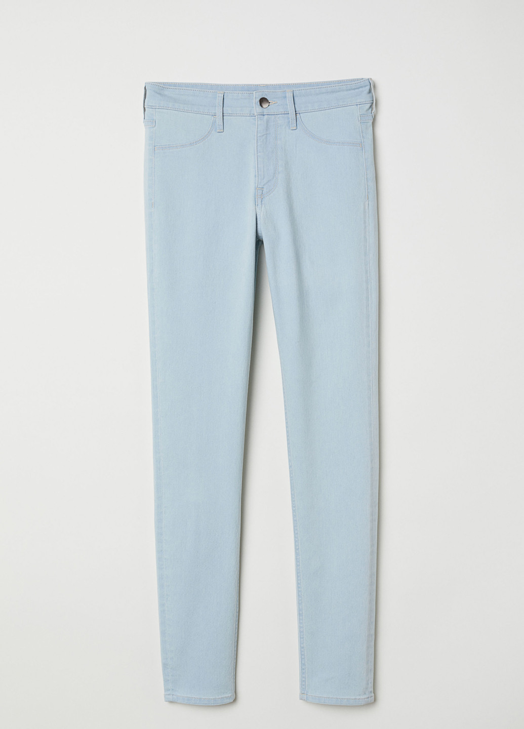 Голубые джинсовые демисезонные брюки H&M