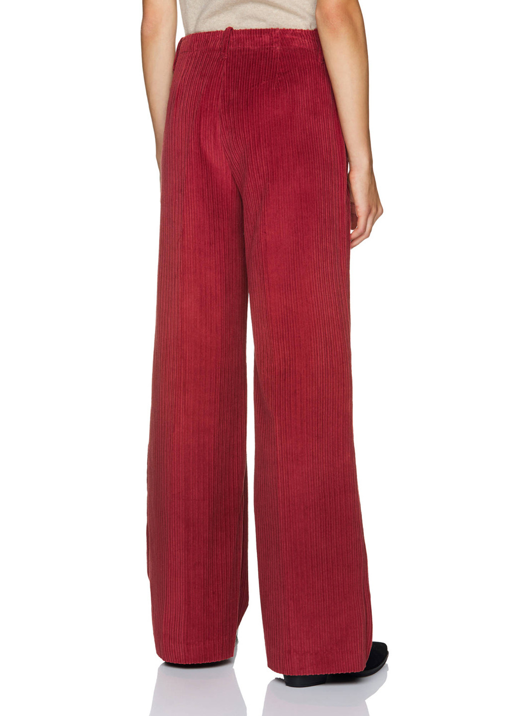 Темно-красные классические демисезонные прямые брюки United Colors of Benetton