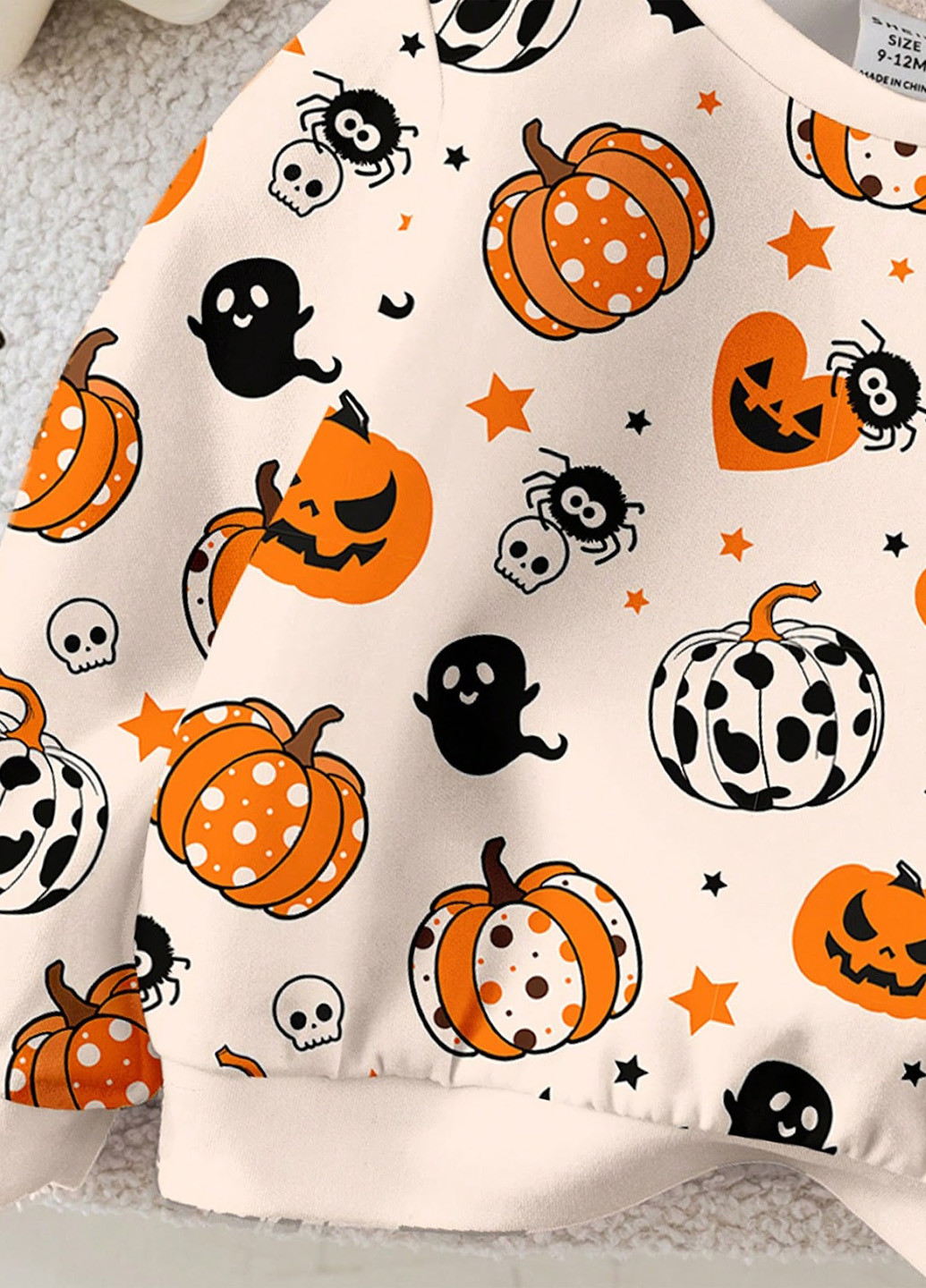 SHEIN свитшот рисунок белый кэжуал полиэстер