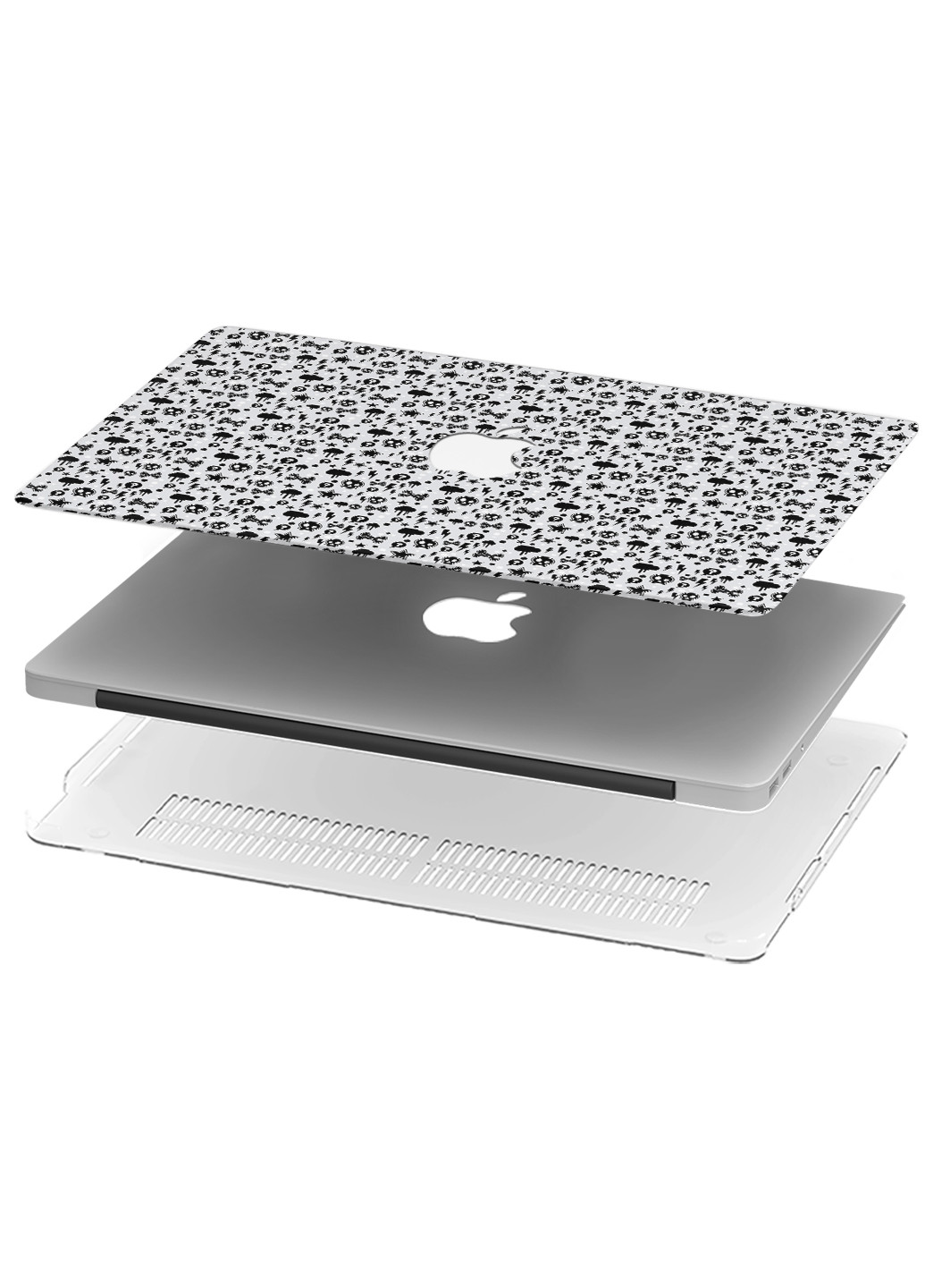 Чехол пластиковый для Apple MacBook Pro 13 A2289 / A2251 / A2338 Паттерн черепа (Skull pattern) (9772-2449) MobiPrint (218865639)