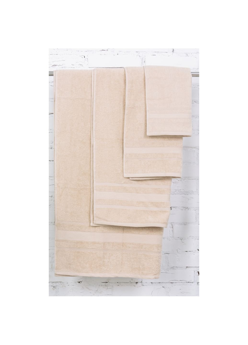 Mirson полотенце набор банных №5084 elite softness beige 40х70, 50х90, 70х140 (2200003183542) бежевый производство - Украина