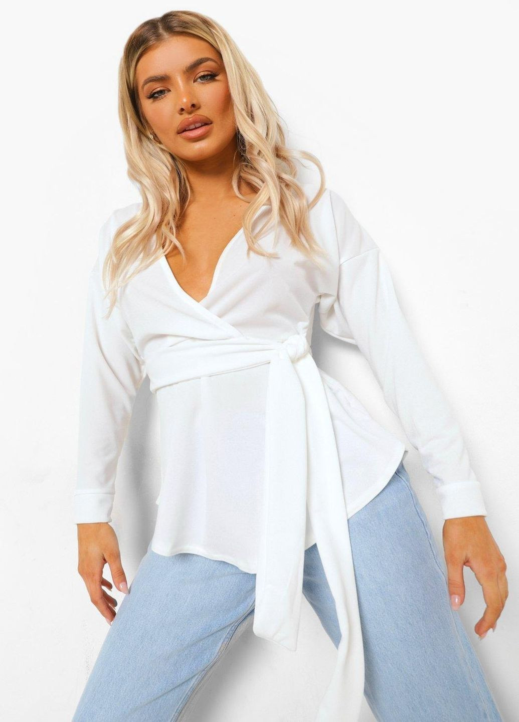 Біла блуза Boohoo
