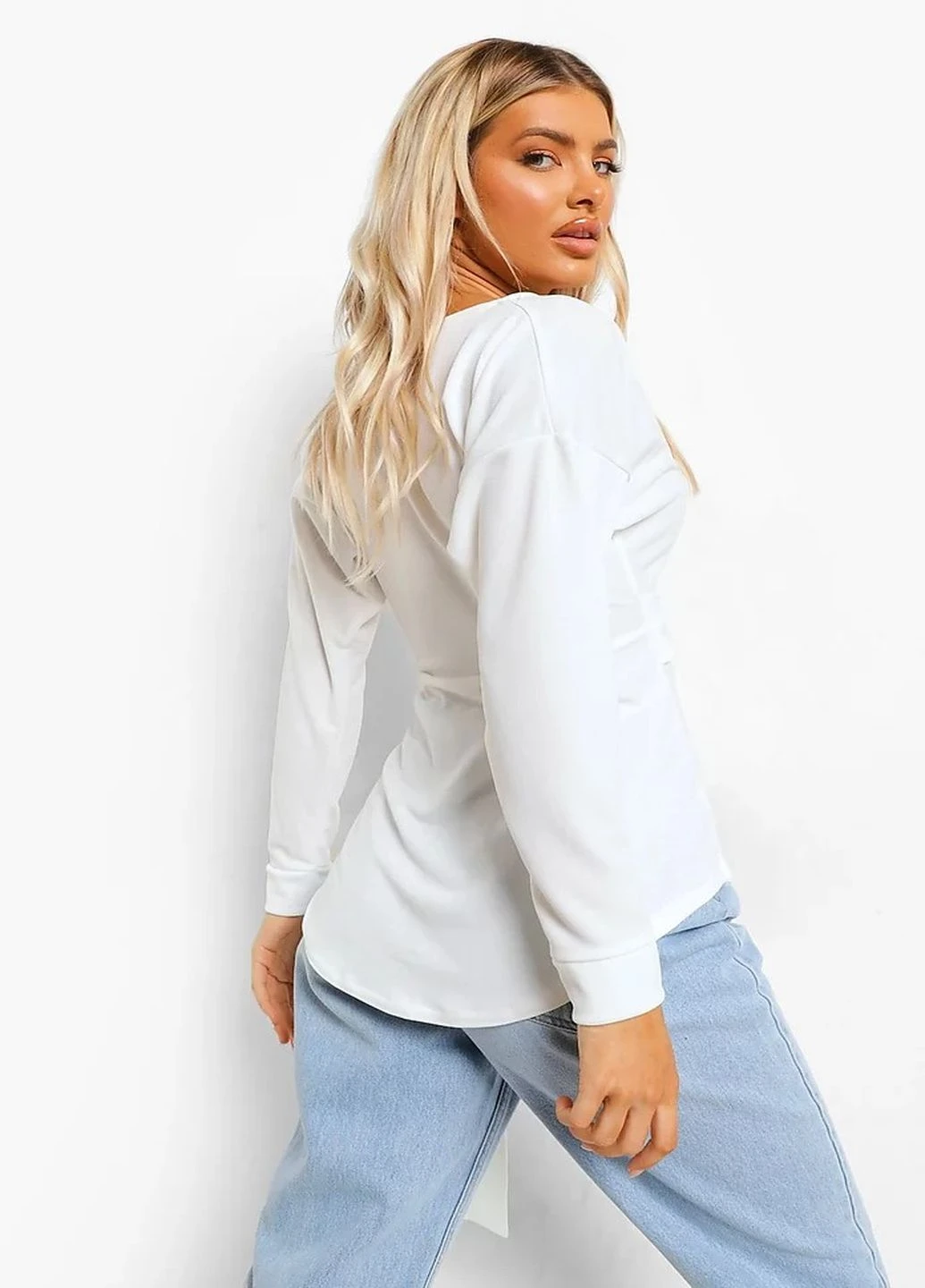 Біла блуза Boohoo