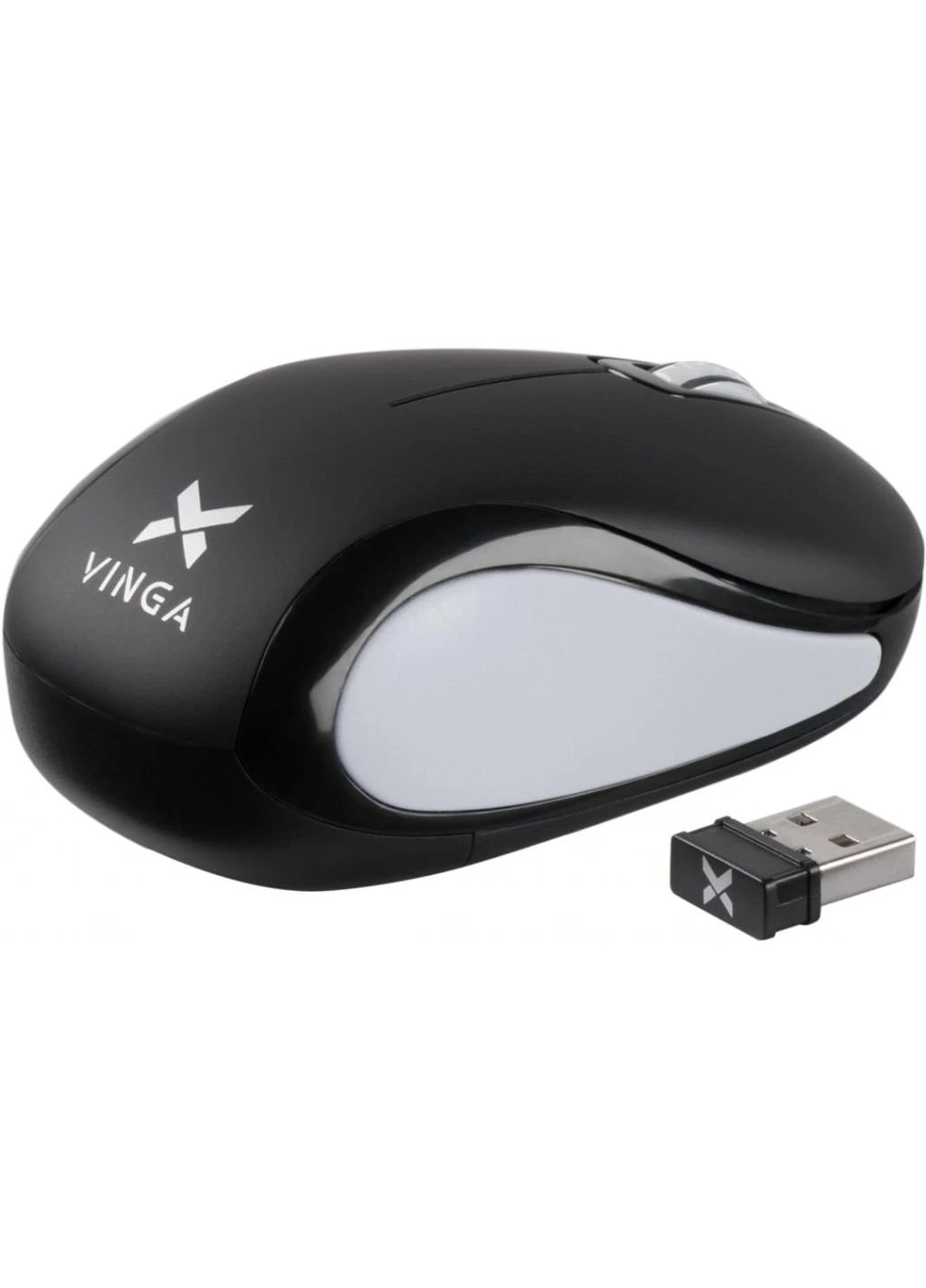 Мишка MSW-907 black-gray Vinga (252634432)