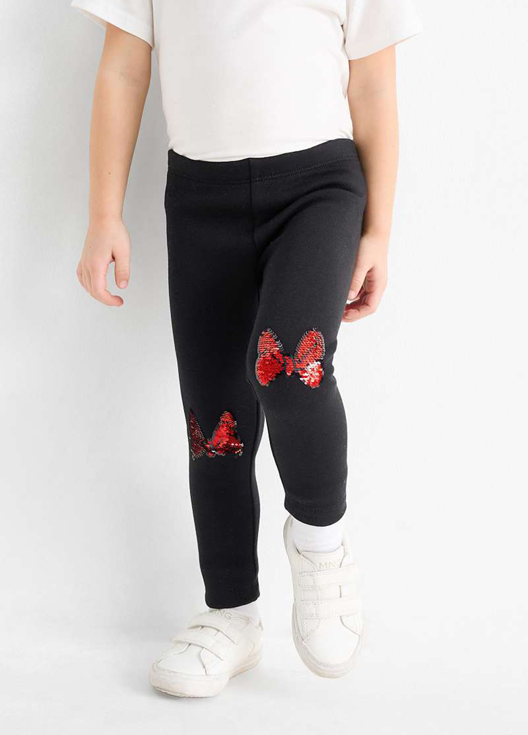 Черные зимние леггинсы C&A