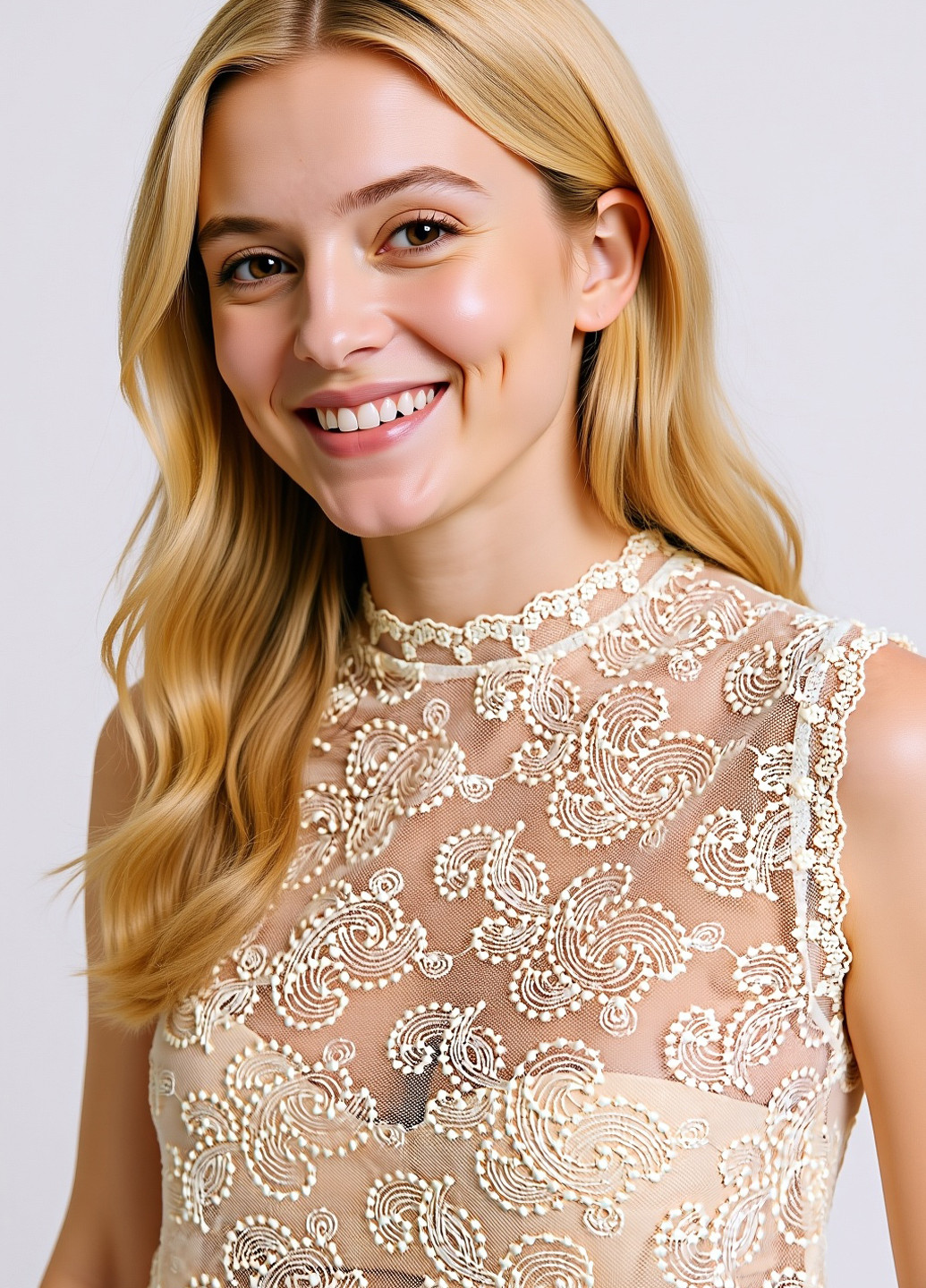 Бежевая блуза с баской Reserved