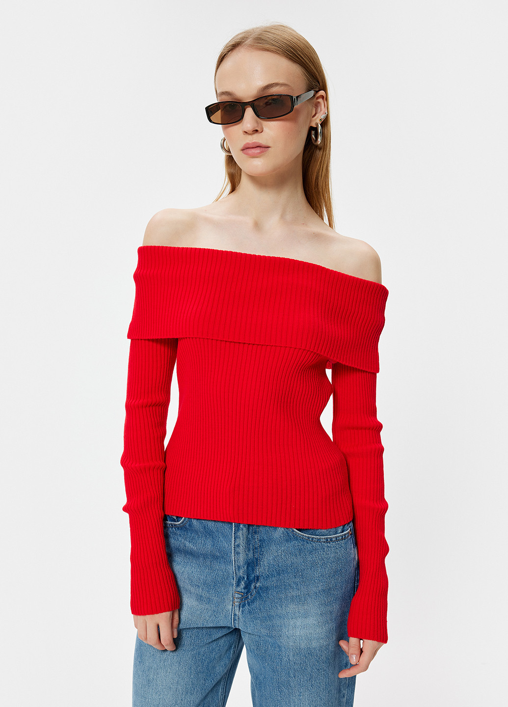 Червоний демісезонний светр KOTON