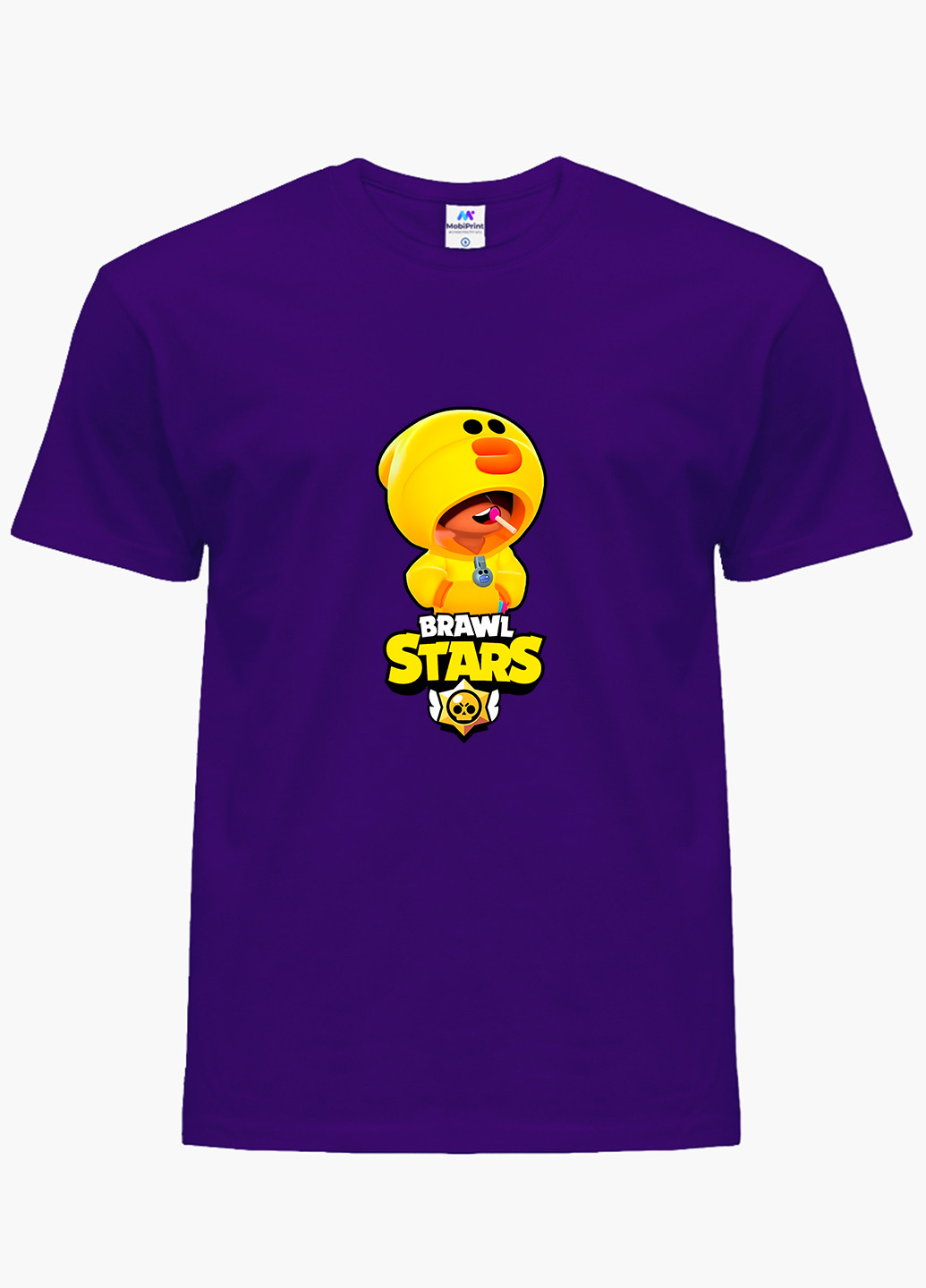 Фіолетова демісезонна футболка дитяча леон качка курча бравл старс (leon sally brawl stars) (9224-1020) MobiPrint