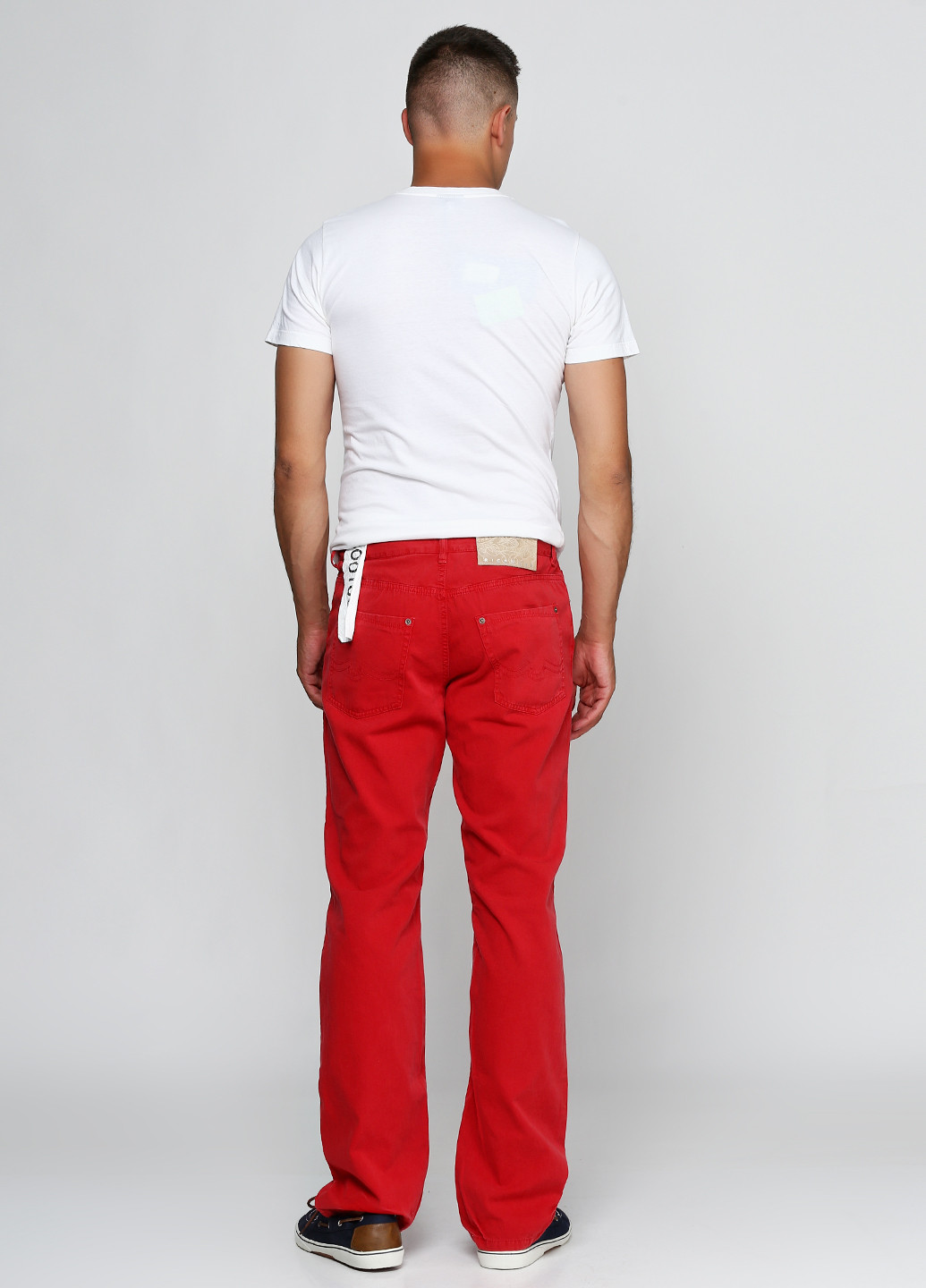 Красные кэжуал демисезонные со средней талией брюки Richmond