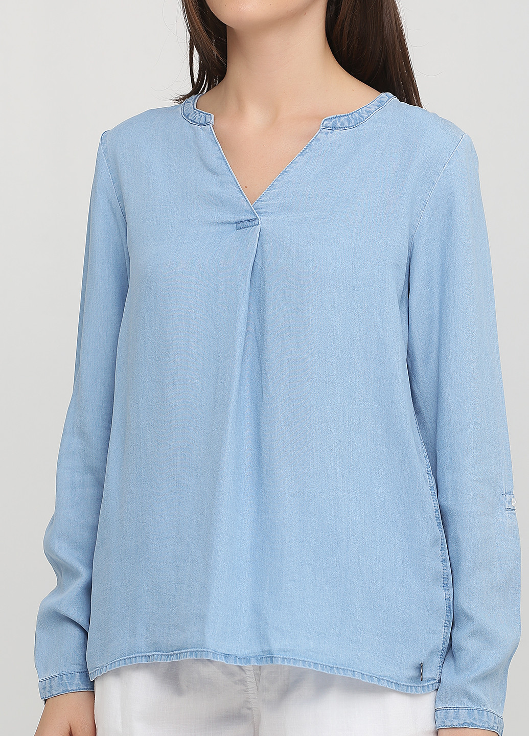 Голубая демисезонная блуза Gina Benotti