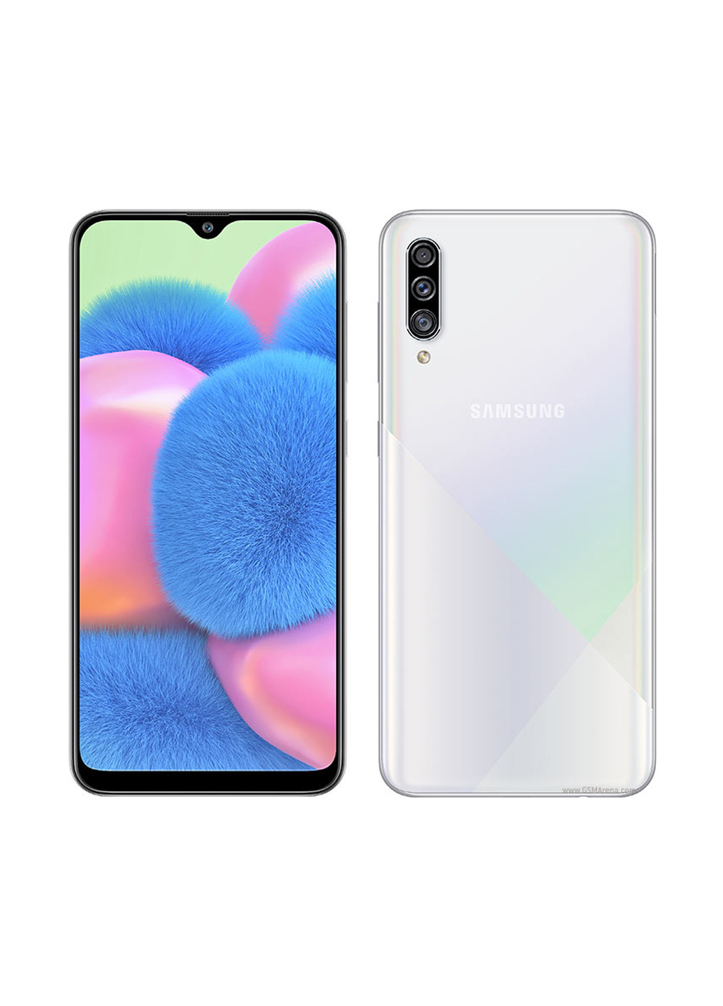 Смартфон Galaxy A30s 4 / 64GB Prism Crush White (SM-A307FZWVSEK) Samsung A30s 4/64Gb Prism Crush White (SM-A307FZWVSEK) білий