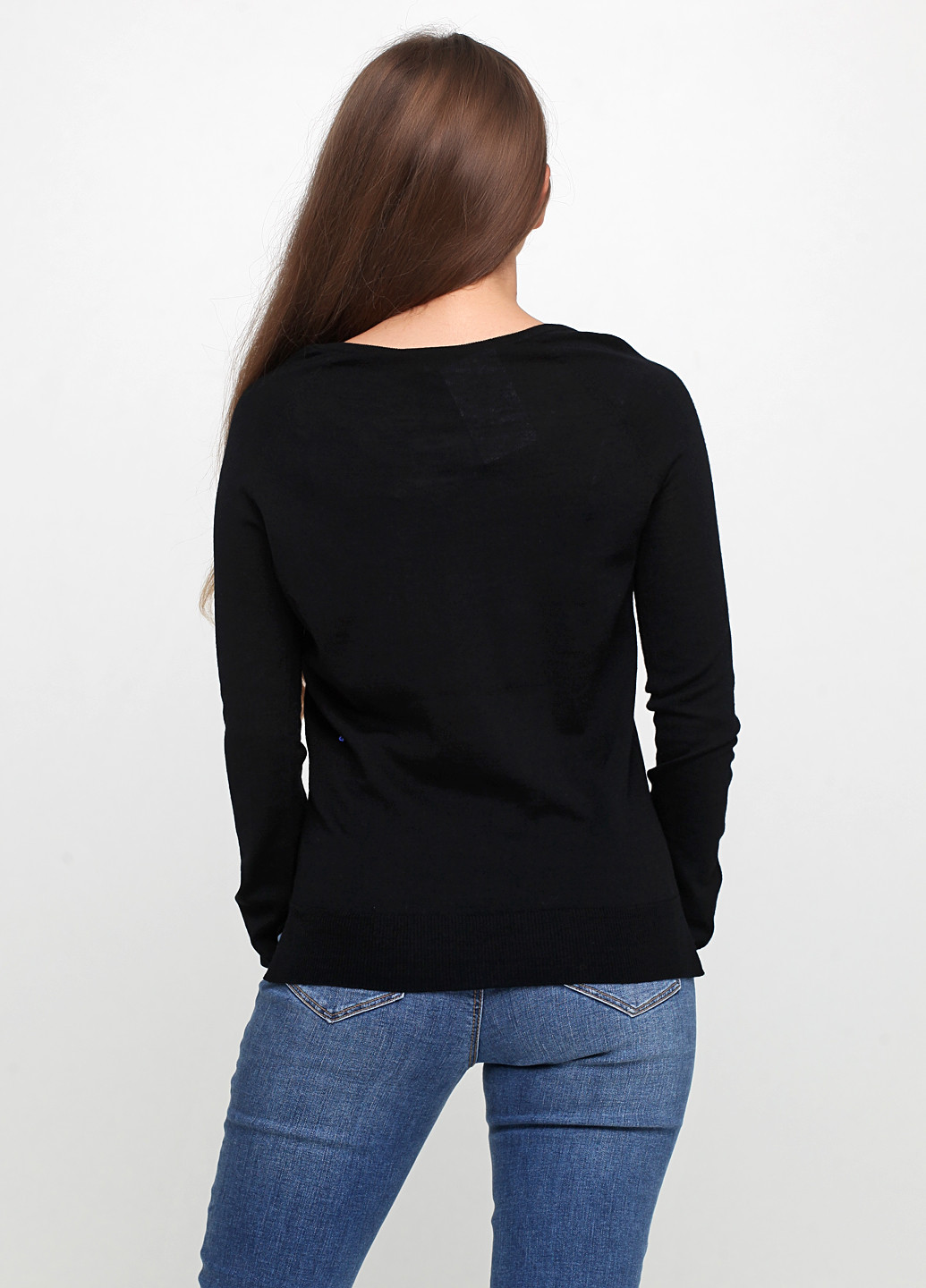 Черный демисезонный пуловер пуловер Morgan
