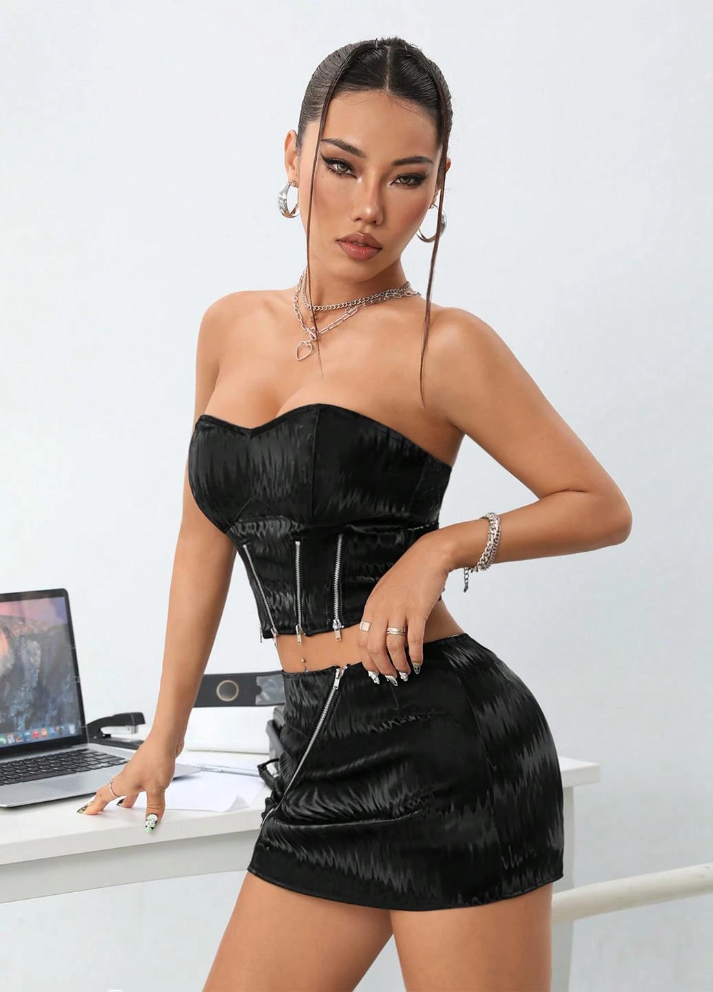 Костюм (топ, спідниця) SHEIN (346914469)